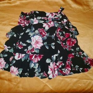 Floral Mini Skirt